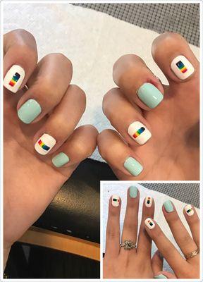 Rainbow nail