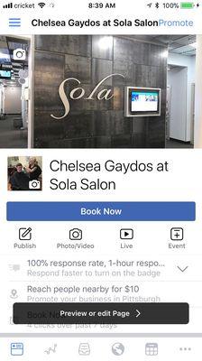 Chelsea Gaydos at Sola Salon