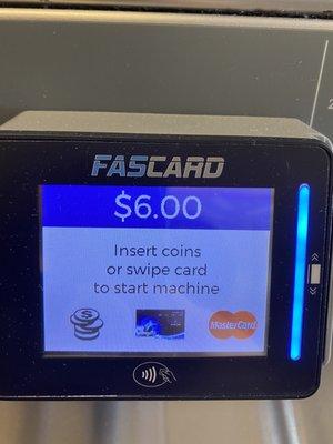 Fast card displays $6