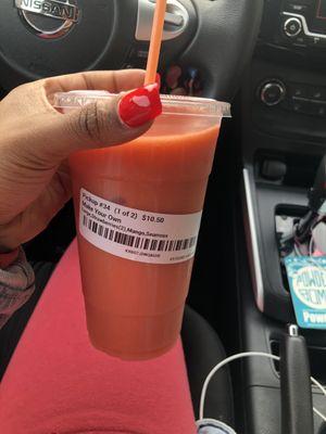 Larger CYO smoothie (mango, strawberry, seamoss)