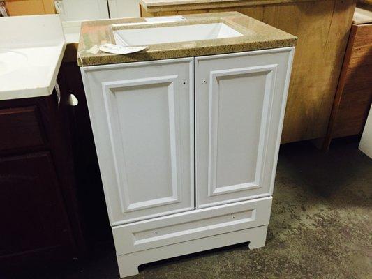 Remodeling your bathroom? We carry various vanities and bathroom appliances so you can complete your renovations without breaking the bank.