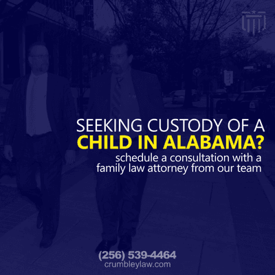 Issues relating to child custody in North Alabama? We can help. Contact a child custody lawyer from our team to schedule a consultation.