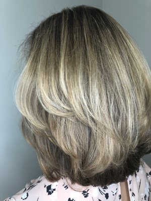 Partial highlight, color, blowout