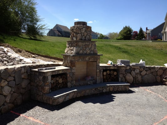 outdoor fireplace Bradford, Ma.