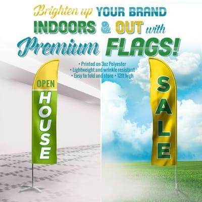 Indoor/outdoor flags