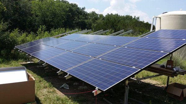 Ground mounted solar array