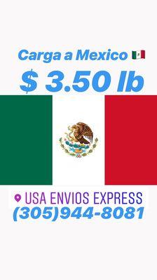 Shipping to Mexico $3.50 lb