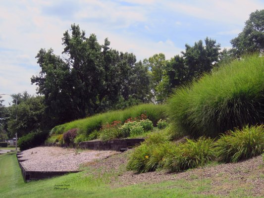 Hillside view of the Maryland Vietnam Veterans Memorial.