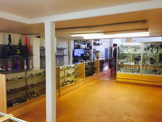 Part of our collection of glass pipes and accessories