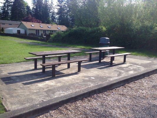 Picnic tables