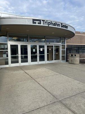 Entrance to ice center.