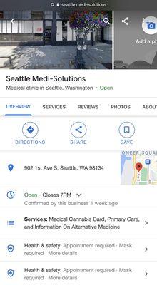 SEATTLE Medi-Solutions Location