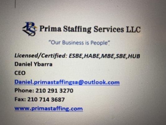 Prima Staffing Services