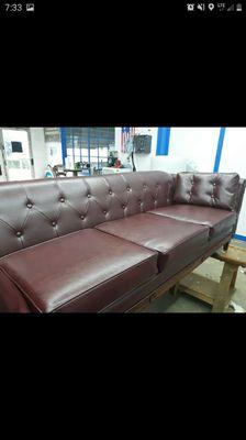 Leather sofa