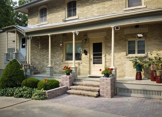 Side entrance to the HA Whitney Inn Bed and Breakfast, Columbus, Wisconsin