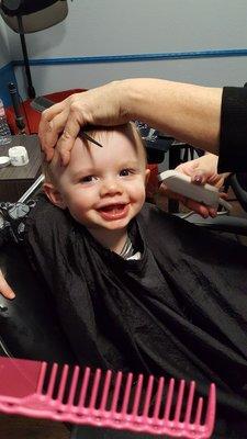 Little man's FIRST CUT