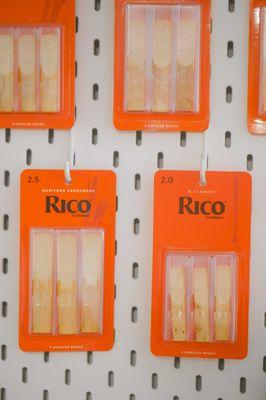 Need a reed? We carry reeds for saxophone and clarinet.