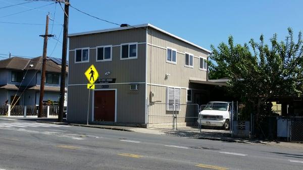 Freshly painted in 2016. Taupe.  Originally 66 years of Plantation Green, then 37 years of Plantation Red.