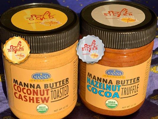 Gold & Silver sofi™ Award winning nut butters!