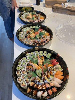 Sushi platters