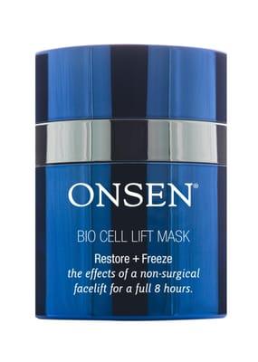 Onsen's Flagship Anti-aging Agent, Bio-Cell Lift Mask. Instant Skin firming solution.