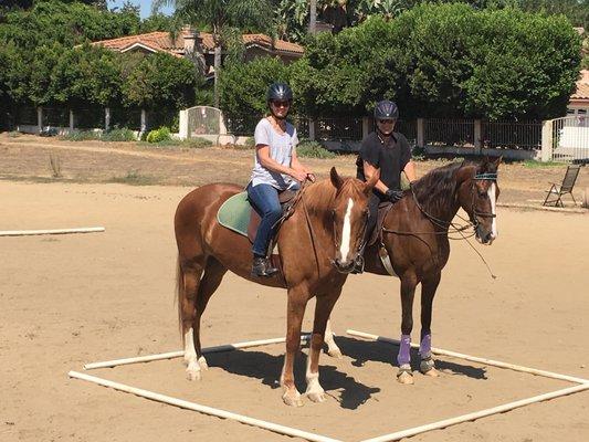 Capable riders can have their lesson on the trail.