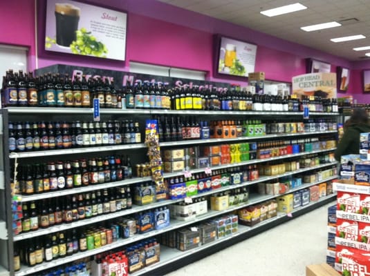 Part of the beer isle.