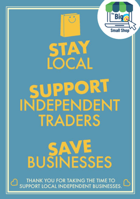 Shop independent business.  Small business, big heart