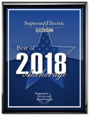 Voted Anchorage's Best Electrician for 2018