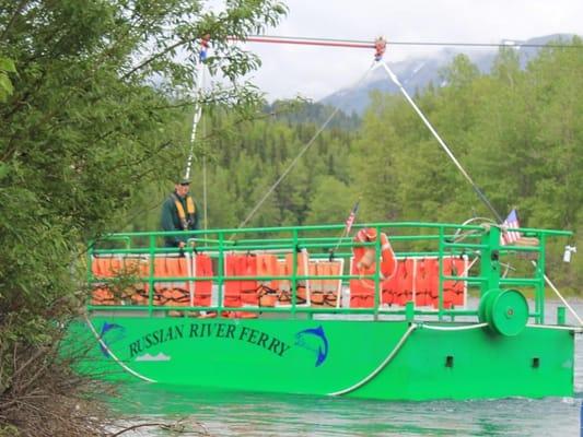 Russian river ferry