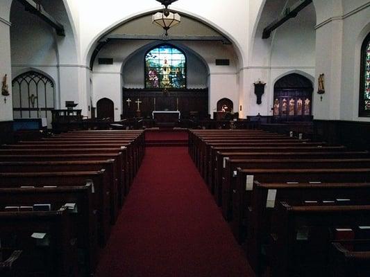 Interior of the Episcopal Church of St. John the Evangelist, Stockton CA