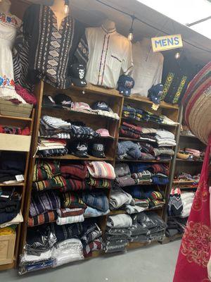 This is our men's tradition clothing section.