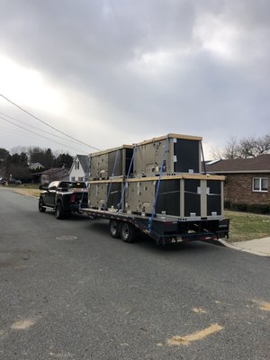 4 Lennox roof top units for a new Ulta Beauty store