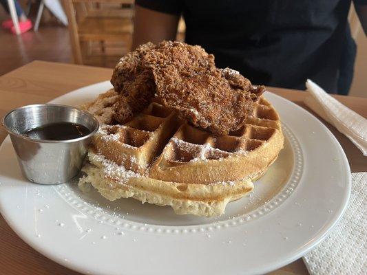 Chicken and waffles