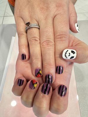 Gel nail art! Nightmare before Christmas!!!!