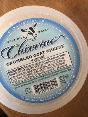 Expired goat cheese