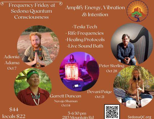 Frequency Friday Soundbaths for Month of October