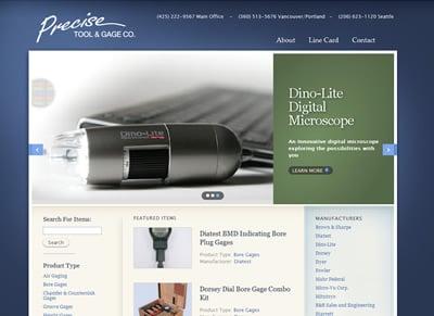 Manufacturer website development with products searchable by category & brand.