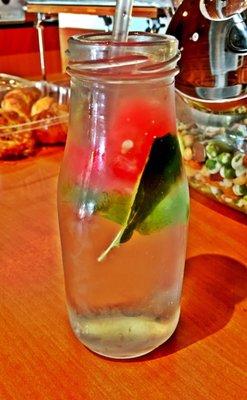 Refreshing watermelon-mint spa water to sip when I arrived. Lovely!