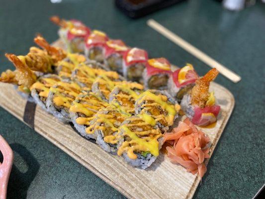 OK Special Roll (front), American Dream Roll (back)