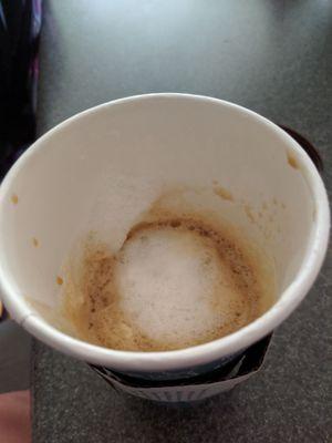 I just paid full price for half a machiatto. What a rip off!