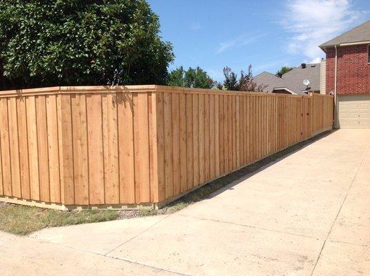 Board on Bosrd cedar fence