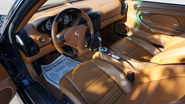 Interior Detail on the 911 Turbo.