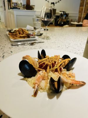 Seafood risotto