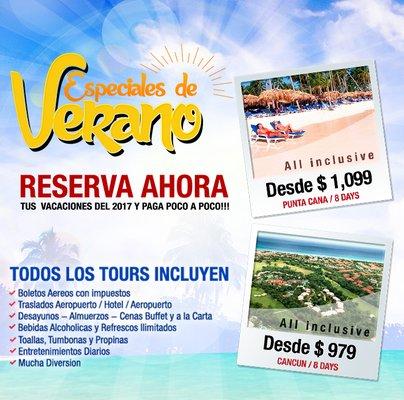 Vacaciones All Incluisve en Punta Cana y Cancun