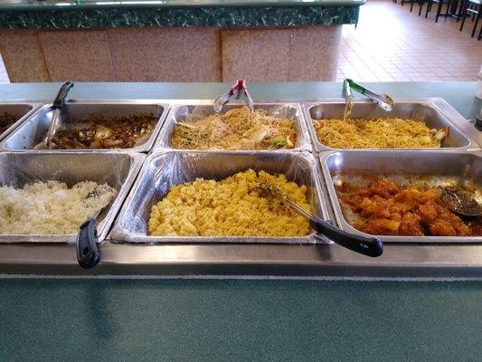 Lunch buffet: $8.64 with tax.