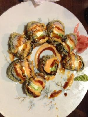 Crispy crab roll