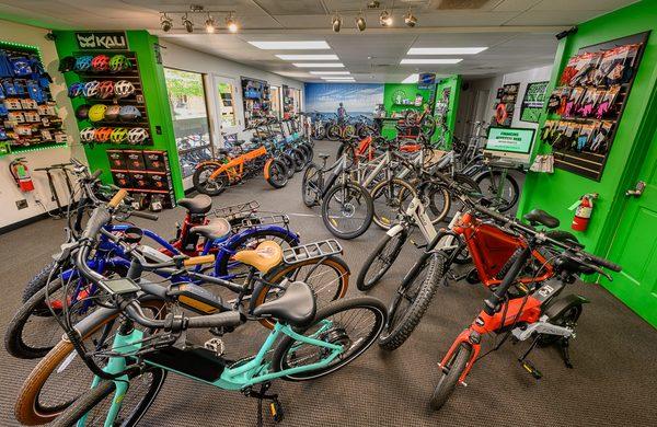 Visit our showroom. It looks like this, but with more bikes