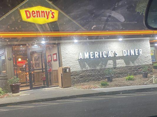 Outside Denny's