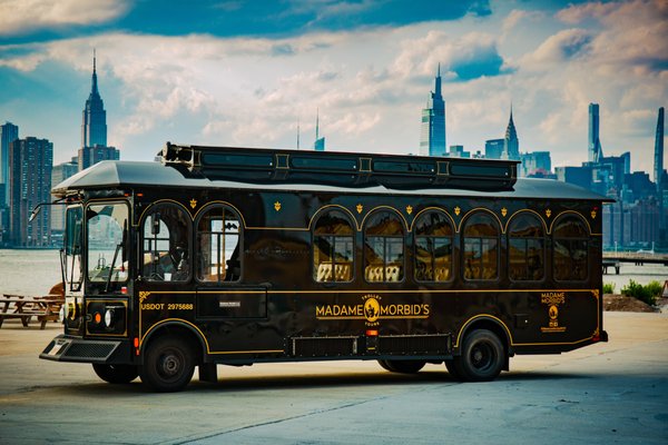 Madame Morbid's "Esmerelda" at Skyline Drive-In on the East River. Greenpoint, Brooklyn, New York City.